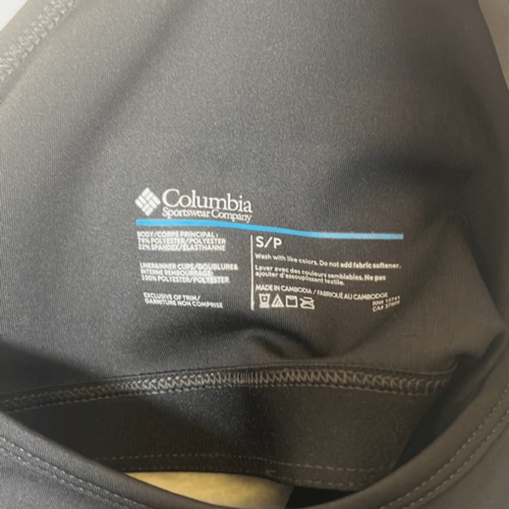 Columbia Women 1 Pack Classic Logo Racerback Omni Wick Bra Size S Sport Bra New - Picture 5 of 7